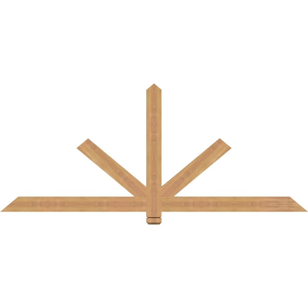 Ekena Millwork Kennewick Timber Gable Bracket, Western Red Cedar, 72"W x 30"H x 1 1/2"D x 3 1/2"F, 10/12 Pitch GBW072X30X0204KEN00SWR - main